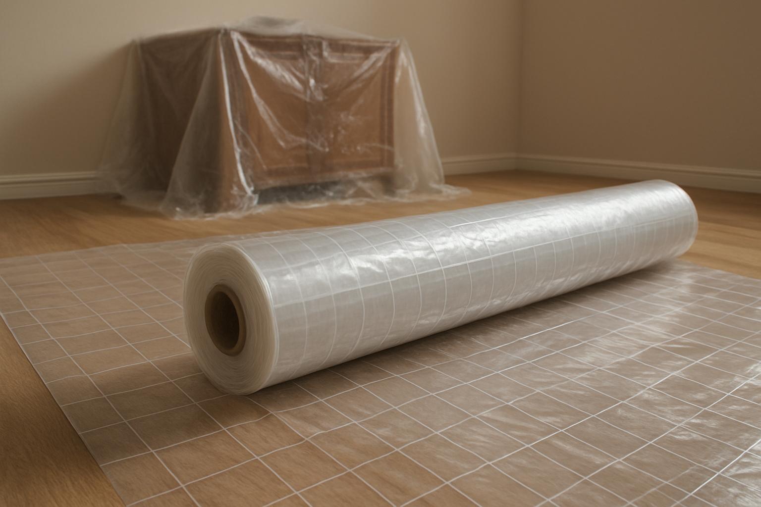 Армированная пленка 400 мкм для защиты мебели и полов при ремонте